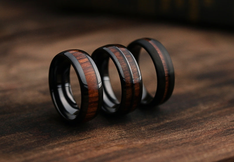 Koa Wood Rings - Jewelry - Holualoa, HI - WeddingWire